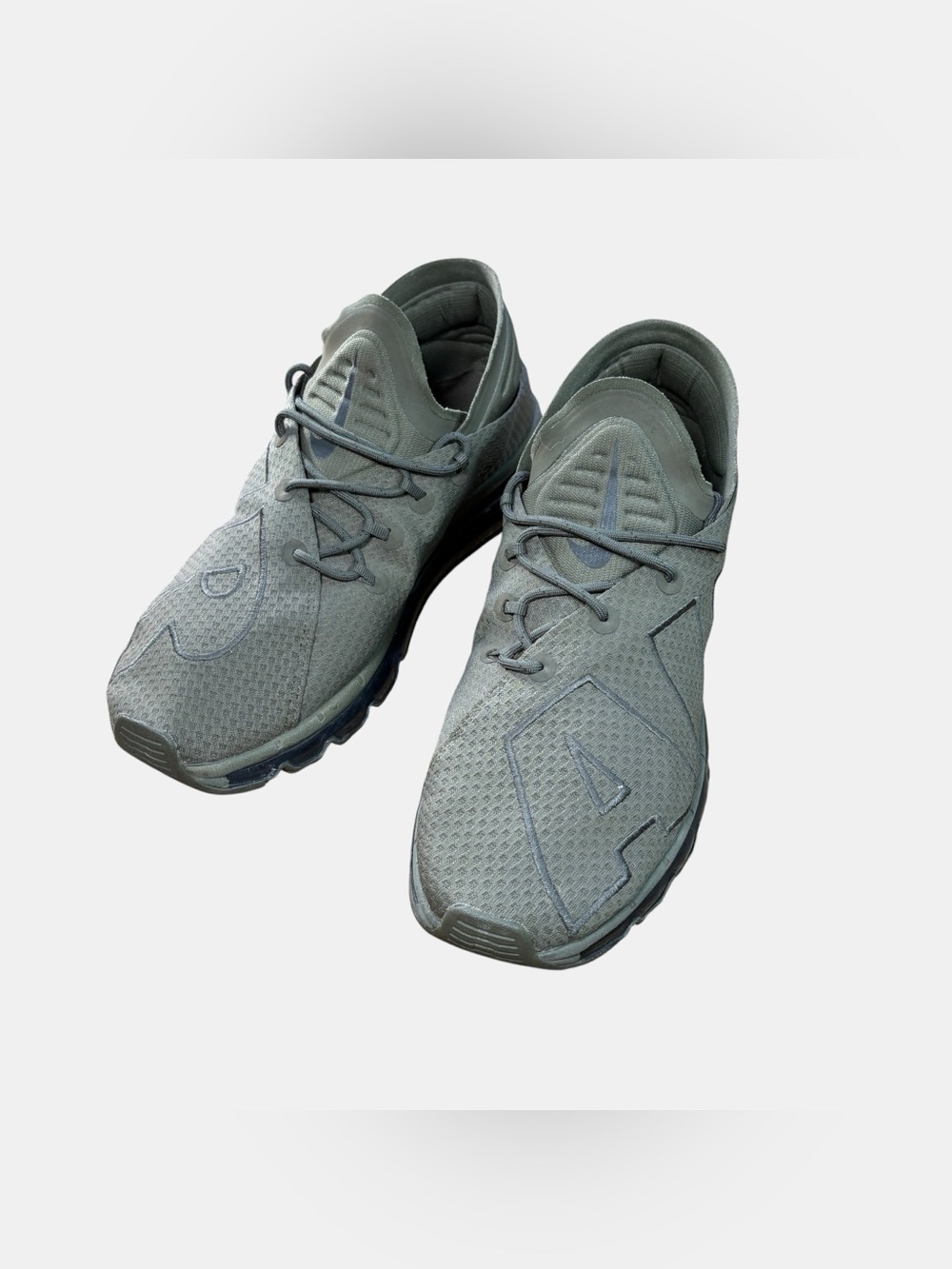 Nike Air Max Flair Olive/Grey & Black Running Shoes‎ Men's 8 Sneakers 942236-200